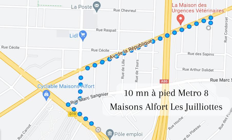 Escale-Marne Fr - 201 - Free Parking - Free Luggage Storage - All Equipped - Linen Included - Washing Machine - Luxury Emma Mattress 160X200 - 10Mn Walk Metro 8 - Rer A - Panoramic View - From 1 To 6 Guests Maisons-Alfort Eksteriør billede