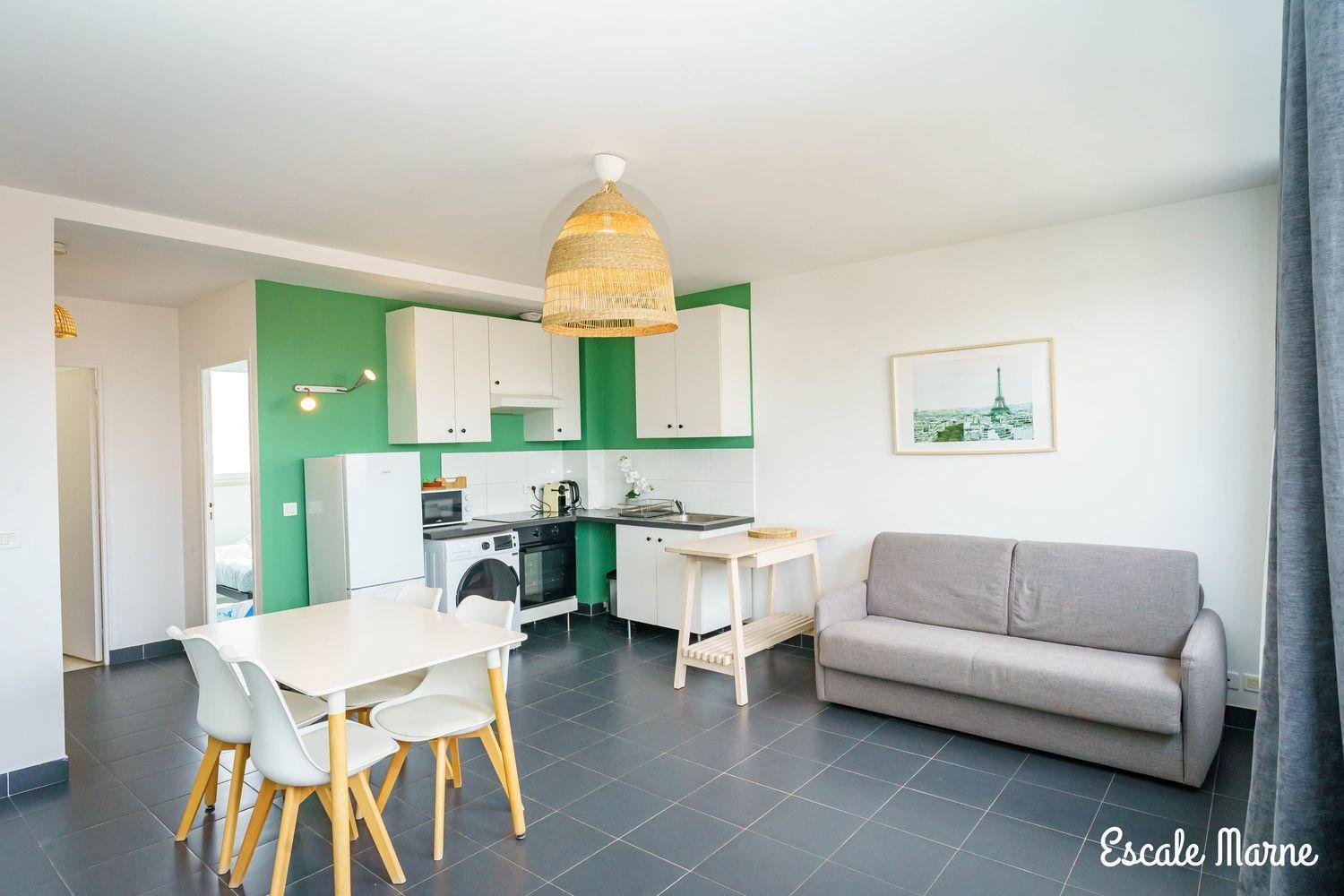 Escale-Marne Fr - 201 - Free Parking - Free Luggage Storage - All Equipped - Linen Included - Washing Machine - Luxury Emma Mattress 160X200 - 10Mn Walk Metro 8 - Rer A - Panoramic View - From 1 To 6 Guests Maisons-Alfort Eksteriør billede